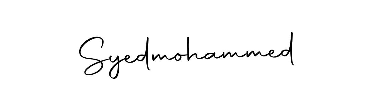 Create a beautiful signature design for name Syedmohammed. With this signature (Autography-DOLnW) fonts, you can make a handwritten signature for free. Syedmohammed signature style 10 images and pictures png