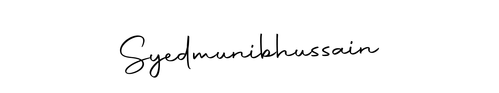 Make a beautiful signature design for name Syedmunibhussain. Use this online signature maker to create a handwritten signature for free. Syedmunibhussain signature style 10 images and pictures png