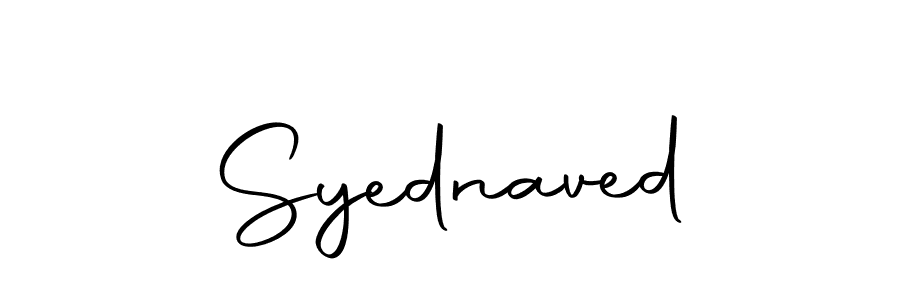 Design your own signature with our free online signature maker. With this signature software, you can create a handwritten (Autography-DOLnW) signature for name Syednaved. Syednaved signature style 10 images and pictures png