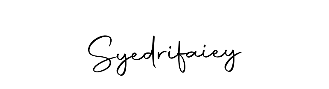 The best way (Autography-DOLnW) to make a short signature is to pick only two or three words in your name. The name Syedrifaiey include a total of six letters. For converting this name. Syedrifaiey signature style 10 images and pictures png