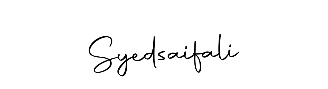 Use a signature maker to create a handwritten signature online. With this signature software, you can design (Autography-DOLnW) your own signature for name Syedsaifali. Syedsaifali signature style 10 images and pictures png