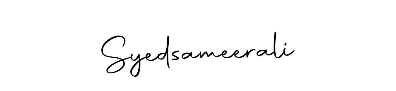 Create a beautiful signature design for name Syedsameerali. With this signature (Autography-DOLnW) fonts, you can make a handwritten signature for free. Syedsameerali signature style 10 images and pictures png