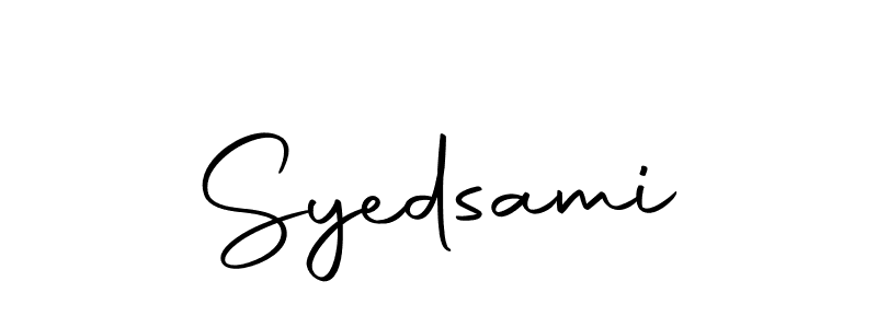 You can use this online signature creator to create a handwritten signature for the name Syedsami. This is the best online autograph maker. Syedsami signature style 10 images and pictures png