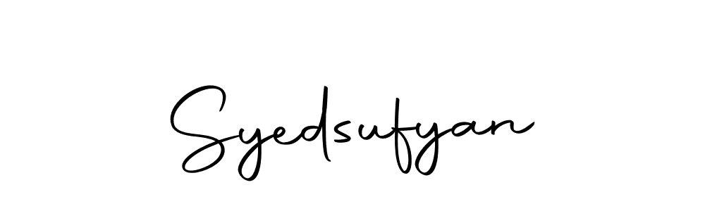 Create a beautiful signature design for name Syedsufyan. With this signature (Autography-DOLnW) fonts, you can make a handwritten signature for free. Syedsufyan signature style 10 images and pictures png