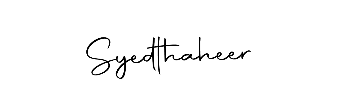 You should practise on your own different ways (Autography-DOLnW) to write your name (Syedthaheer) in signature. don't let someone else do it for you. Syedthaheer signature style 10 images and pictures png