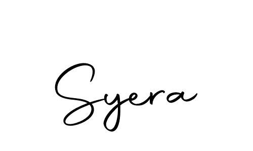 You should practise on your own different ways (Autography-DOLnW) to write your name (Syera) in signature. don't let someone else do it for you. Syera signature style 10 images and pictures png