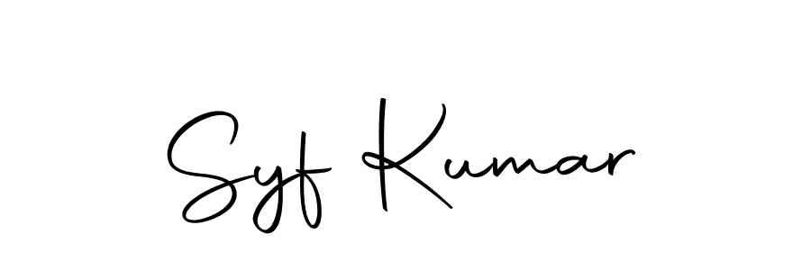 Design your own signature with our free online signature maker. With this signature software, you can create a handwritten (Autography-DOLnW) signature for name Syf Kumar. Syf Kumar signature style 10 images and pictures png