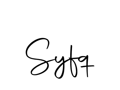 How to make Syfq name signature. Use Autography-DOLnW style for creating short signs online. This is the latest handwritten sign. Syfq signature style 10 images and pictures png