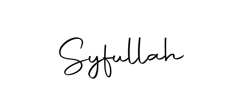 if you are searching for the best signature style for your name Syfullah. so please give up your signature search. here we have designed multiple signature styles  using Autography-DOLnW. Syfullah signature style 10 images and pictures png