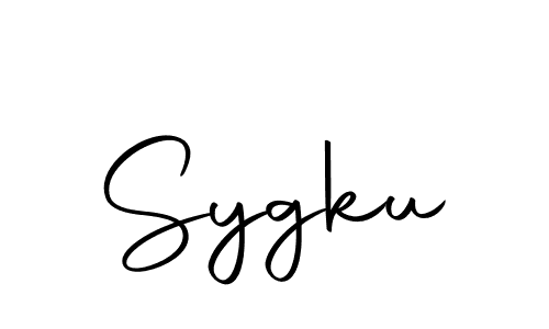 Create a beautiful signature design for name Sygku. With this signature (Autography-DOLnW) fonts, you can make a handwritten signature for free. Sygku signature style 10 images and pictures png