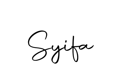 Similarly Autography-DOLnW is the best handwritten signature design. Signature creator online .You can use it as an online autograph creator for name Syifa. Syifa signature style 10 images and pictures png