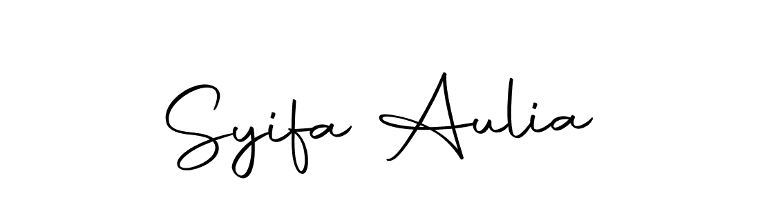 Create a beautiful signature design for name Syifa Aulia. With this signature (Autography-DOLnW) fonts, you can make a handwritten signature for free. Syifa Aulia signature style 10 images and pictures png