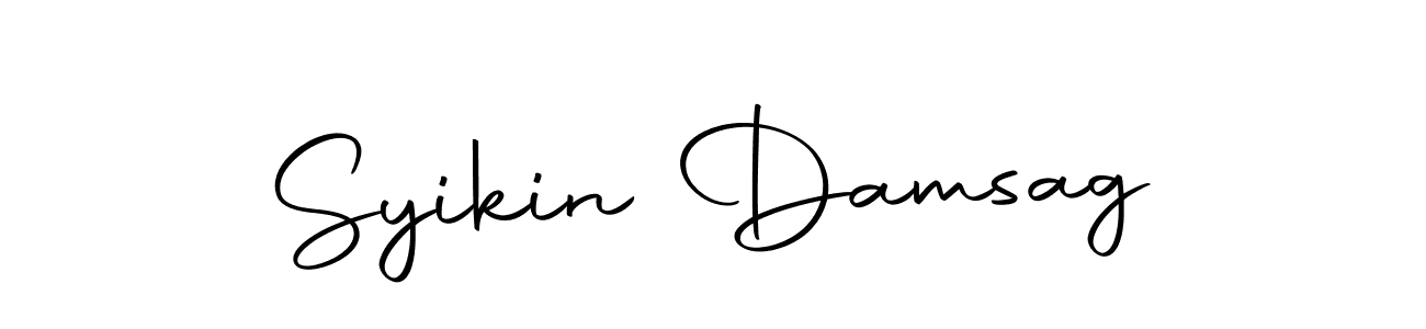 Design your own signature with our free online signature maker. With this signature software, you can create a handwritten (Autography-DOLnW) signature for name Syikin Damsag. Syikin Damsag signature style 10 images and pictures png