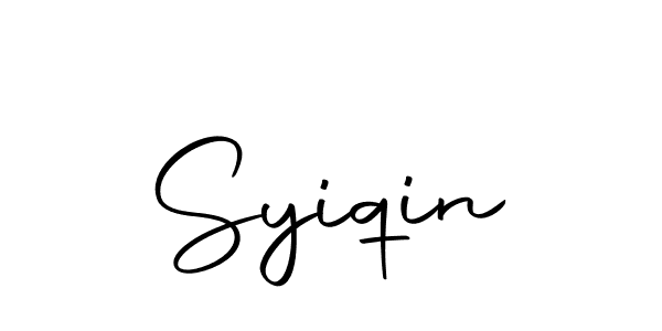 Syiqin stylish signature style. Best Handwritten Sign (Autography-DOLnW) for my name. Handwritten Signature Collection Ideas for my name Syiqin. Syiqin signature style 10 images and pictures png
