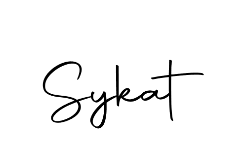 Design your own signature with our free online signature maker. With this signature software, you can create a handwritten (Autography-DOLnW) signature for name Sykat. Sykat signature style 10 images and pictures png