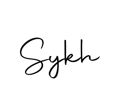 Create a beautiful signature design for name Sykh. With this signature (Autography-DOLnW) fonts, you can make a handwritten signature for free. Sykh signature style 10 images and pictures png