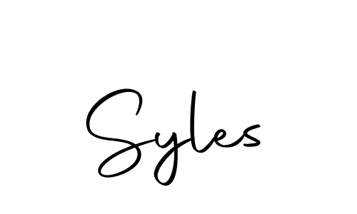Make a beautiful signature design for name Syles. Use this online signature maker to create a handwritten signature for free. Syles signature style 10 images and pictures png