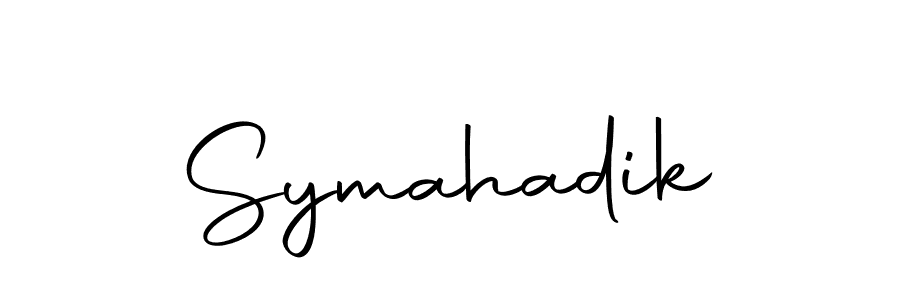 Create a beautiful signature design for name Symahadik. With this signature (Autography-DOLnW) fonts, you can make a handwritten signature for free. Symahadik signature style 10 images and pictures png
