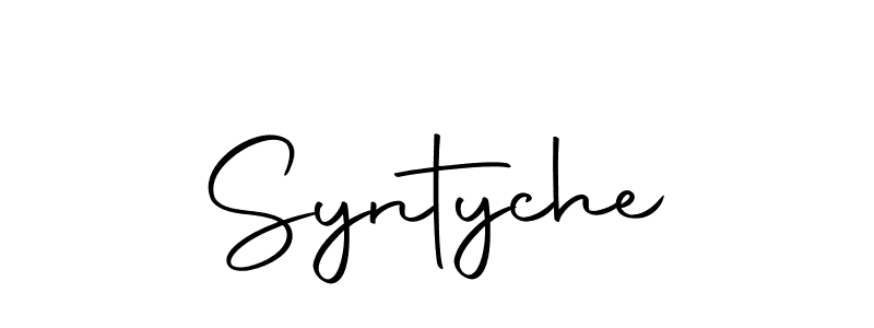 Make a beautiful signature design for name Syntyche. With this signature (Autography-DOLnW) style, you can create a handwritten signature for free. Syntyche signature style 10 images and pictures png