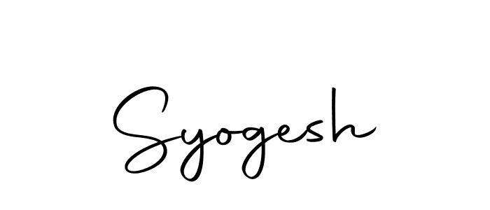 Use a signature maker to create a handwritten signature online. With this signature software, you can design (Autography-DOLnW) your own signature for name Syogesh. Syogesh signature style 10 images and pictures png