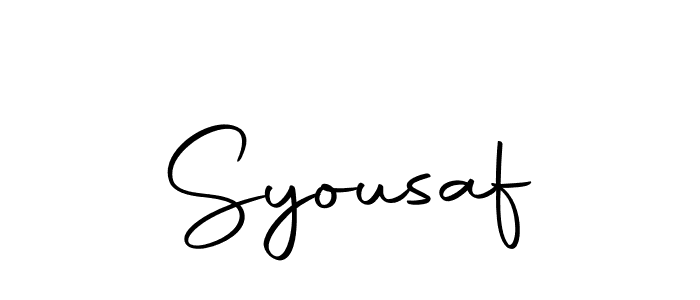 Make a beautiful signature design for name Syousaf. Use this online signature maker to create a handwritten signature for free. Syousaf signature style 10 images and pictures png