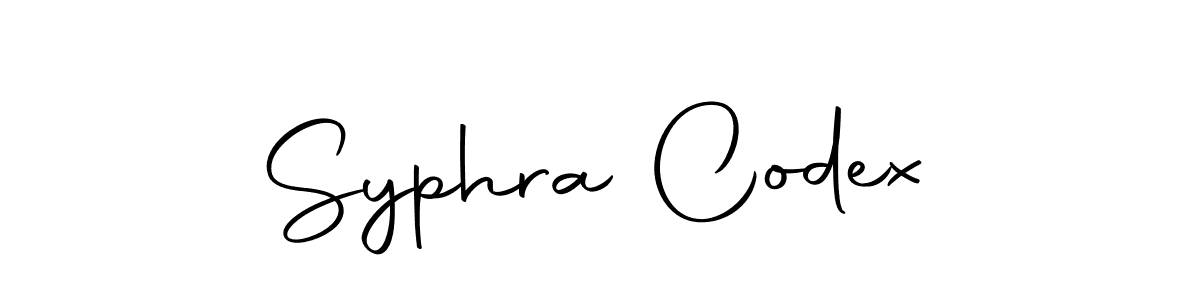 Use a signature maker to create a handwritten signature online. With this signature software, you can design (Autography-DOLnW) your own signature for name Syphra Codex. Syphra Codex signature style 10 images and pictures png
