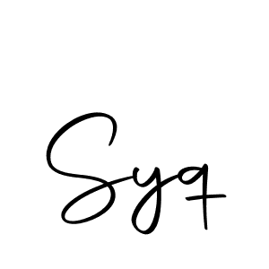 Similarly Autography-DOLnW is the best handwritten signature design. Signature creator online .You can use it as an online autograph creator for name Syq. Syq signature style 10 images and pictures png