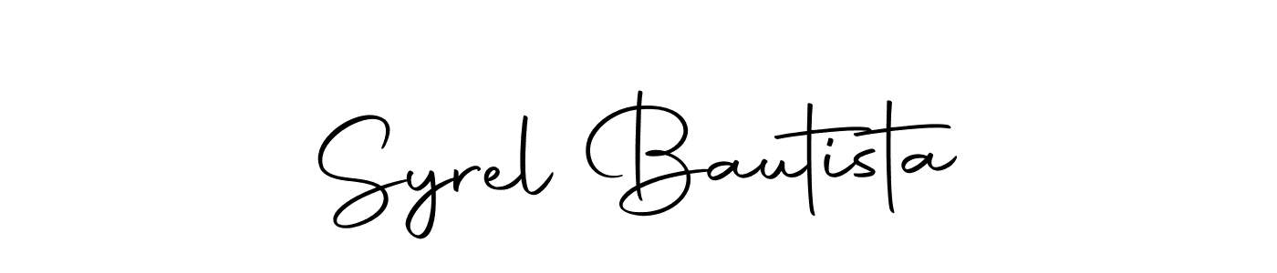 Create a beautiful signature design for name Syrel Bautista. With this signature (Autography-DOLnW) fonts, you can make a handwritten signature for free. Syrel Bautista signature style 10 images and pictures png