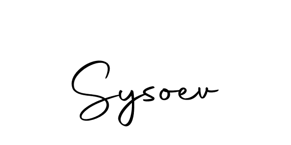 The best way (Autography-DOLnW) to make a short signature is to pick only two or three words in your name. The name Sysoev include a total of six letters. For converting this name. Sysoev signature style 10 images and pictures png