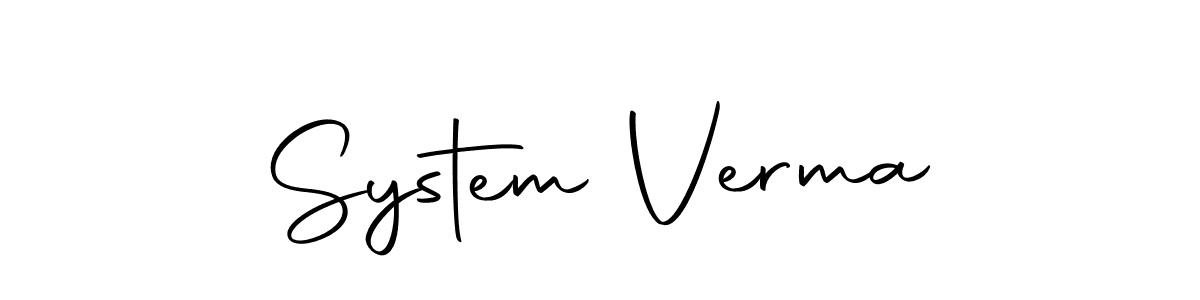 Also we have System Verma name is the best signature style. Create professional handwritten signature collection using Autography-DOLnW autograph style. System Verma signature style 10 images and pictures png