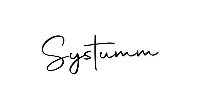 Make a beautiful signature design for name Systumm. With this signature (Autography-DOLnW) style, you can create a handwritten signature for free. Systumm signature style 10 images and pictures png