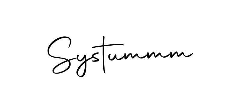 Make a beautiful signature design for name Systummm. With this signature (Autography-DOLnW) style, you can create a handwritten signature for free. Systummm signature style 10 images and pictures png