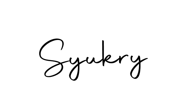 Make a beautiful signature design for name Syukry. With this signature (Autography-DOLnW) style, you can create a handwritten signature for free. Syukry signature style 10 images and pictures png