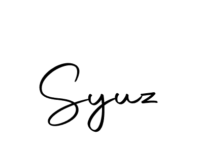 Design your own signature with our free online signature maker. With this signature software, you can create a handwritten (Autography-DOLnW) signature for name Syuz. Syuz signature style 10 images and pictures png
