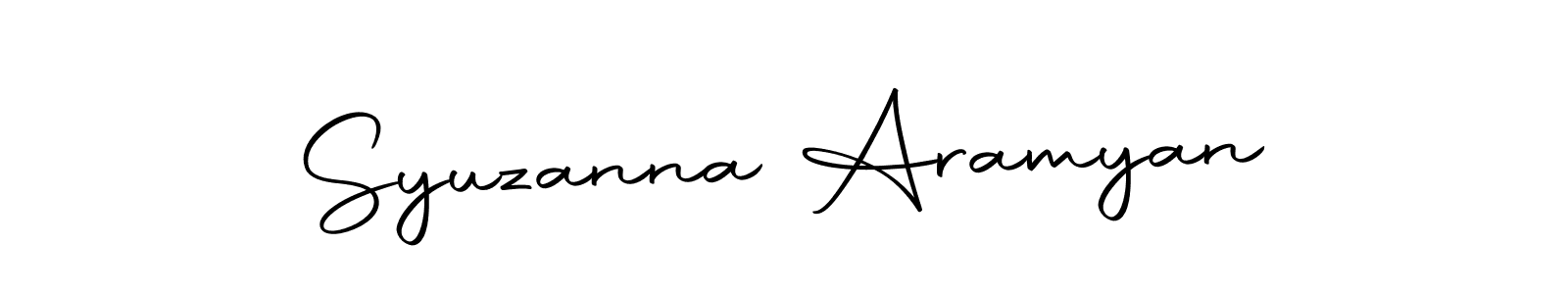 if you are searching for the best signature style for your name Syuzanna Aramyan. so please give up your signature search. here we have designed multiple signature styles  using Autography-DOLnW. Syuzanna Aramyan signature style 10 images and pictures png