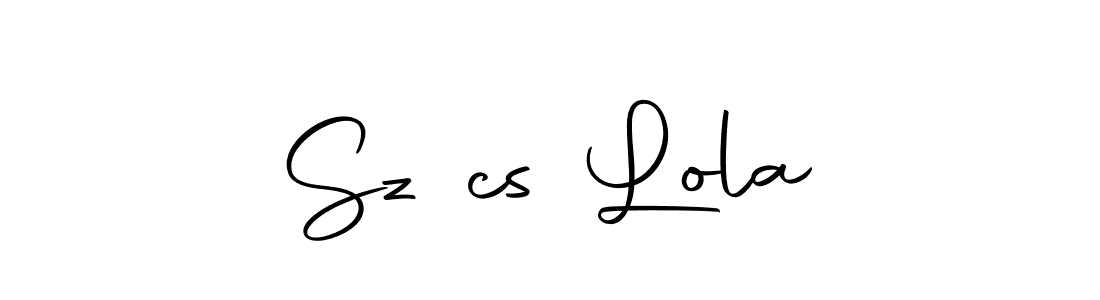 The best way (Autography-DOLnW) to make a short signature is to pick only two or three words in your name. The name Szűcs Lola include a total of six letters. For converting this name. Szűcs Lola signature style 10 images and pictures png