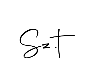 How to Draw Sz.t signature style? Autography-DOLnW is a latest design signature styles for name Sz.t. Sz.t signature style 10 images and pictures png