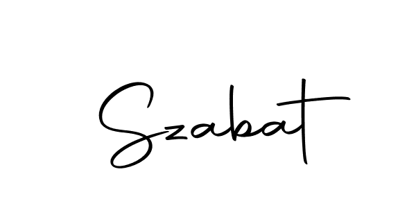 Szabat stylish signature style. Best Handwritten Sign (Autography-DOLnW) for my name. Handwritten Signature Collection Ideas for my name Szabat. Szabat signature style 10 images and pictures png