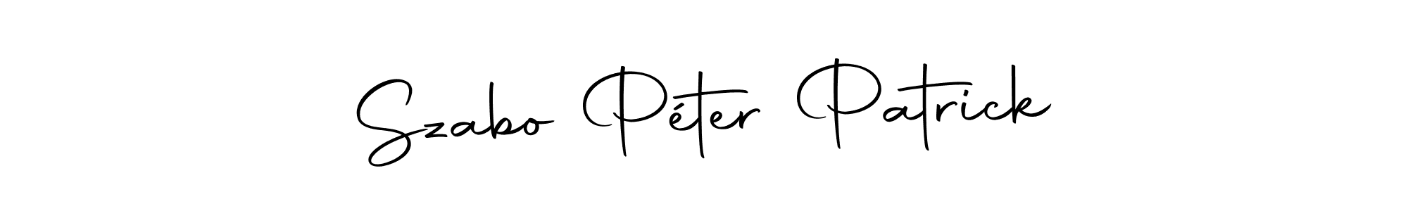 Also we have Szabo Péter Patrick name is the best signature style. Create professional handwritten signature collection using Autography-DOLnW autograph style. Szabo Péter Patrick signature style 10 images and pictures png