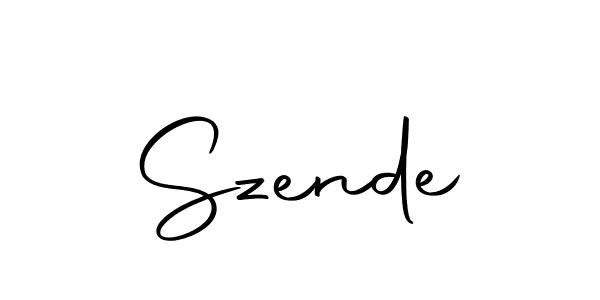 Use a signature maker to create a handwritten signature online. With this signature software, you can design (Autography-DOLnW) your own signature for name Szende. Szende signature style 10 images and pictures png