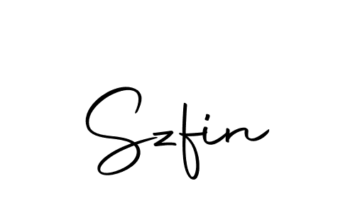 The best way (Autography-DOLnW) to make a short signature is to pick only two or three words in your name. The name Szfin include a total of six letters. For converting this name. Szfin signature style 10 images and pictures png