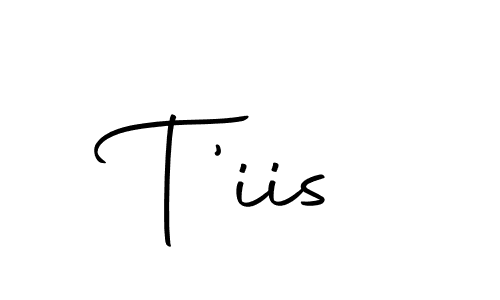 The best way (Autography-DOLnW) to make a short signature is to pick only two or three words in your name. The name T'iis include a total of six letters. For converting this name. T'iis signature style 10 images and pictures png