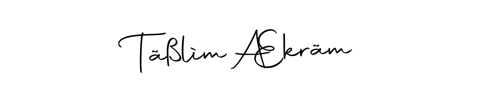 Similarly Autography-DOLnW is the best handwritten signature design. Signature creator online .You can use it as an online autograph creator for name TãßlìmÆkrãm. TãßlìmÆkrãm signature style 10 images and pictures png