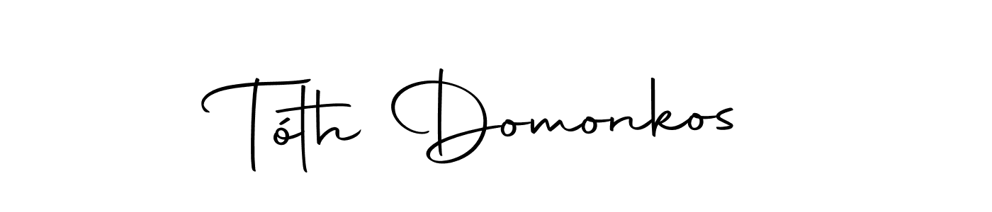 Make a beautiful signature design for name Tóth Domonkos. With this signature (Autography-DOLnW) style, you can create a handwritten signature for free. Tóth Domonkos signature style 10 images and pictures png