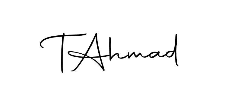 Autography-DOLnW is a professional signature style that is perfect for those who want to add a touch of class to their signature. It is also a great choice for those who want to make their signature more unique. Get T  Ahmad name to fancy signature for free. T  Ahmad signature style 10 images and pictures png