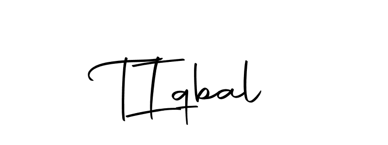 Design your own signature with our free online signature maker. With this signature software, you can create a handwritten (Autography-DOLnW) signature for name T  Iqbal. T  Iqbal signature style 10 images and pictures png