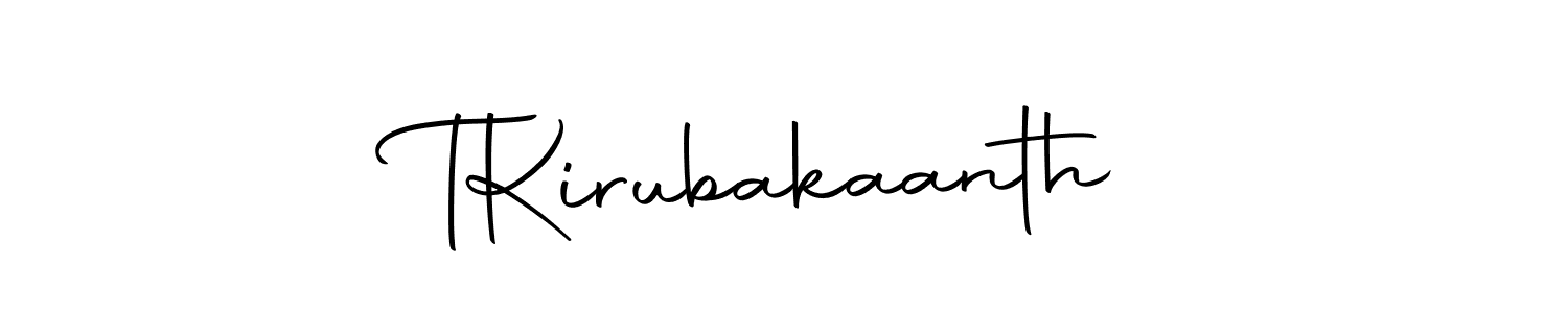 Similarly Autography-DOLnW is the best handwritten signature design. Signature creator online .You can use it as an online autograph creator for name T  Kirubakaanth. T  Kirubakaanth signature style 10 images and pictures png