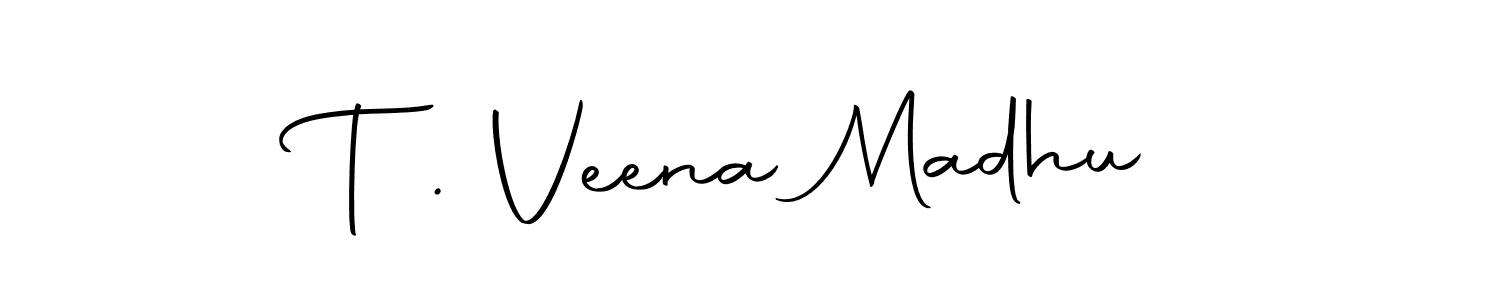 How to make T . Veena Madhu signature? Autography-DOLnW is a professional autograph style. Create handwritten signature for T . Veena Madhu name. T . Veena Madhu signature style 10 images and pictures png