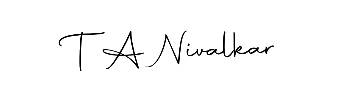 if you are searching for the best signature style for your name T A Nivalkar. so please give up your signature search. here we have designed multiple signature styles  using Autography-DOLnW. T A Nivalkar signature style 10 images and pictures png