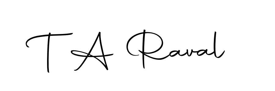 if you are searching for the best signature style for your name T A Raval. so please give up your signature search. here we have designed multiple signature styles  using Autography-DOLnW. T A Raval signature style 10 images and pictures png